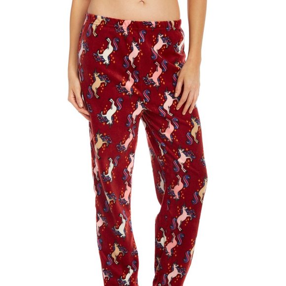 NWT Unicorn Fleece Pajama Bottoms - Medium - Picture 1 of 4